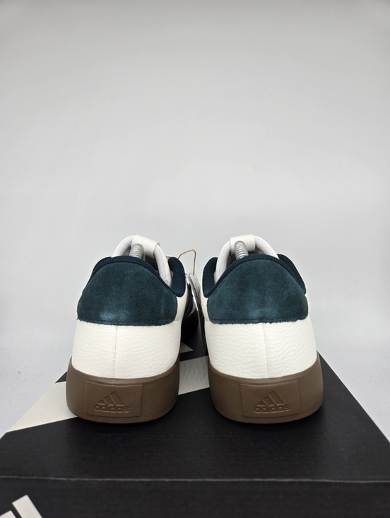 adidas Men\'s VL Court 3.0 JR8635 White Teal Shoes Size 10 New
